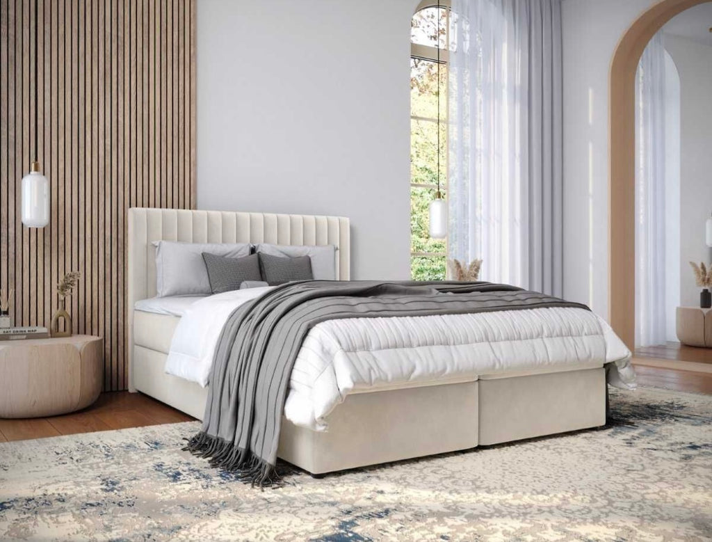 Federkernbett mit Bettkasten "Schöner Schlaf"