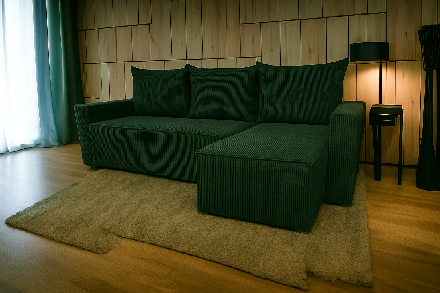 NOKO-Ecksofa mit Schlaffunktion