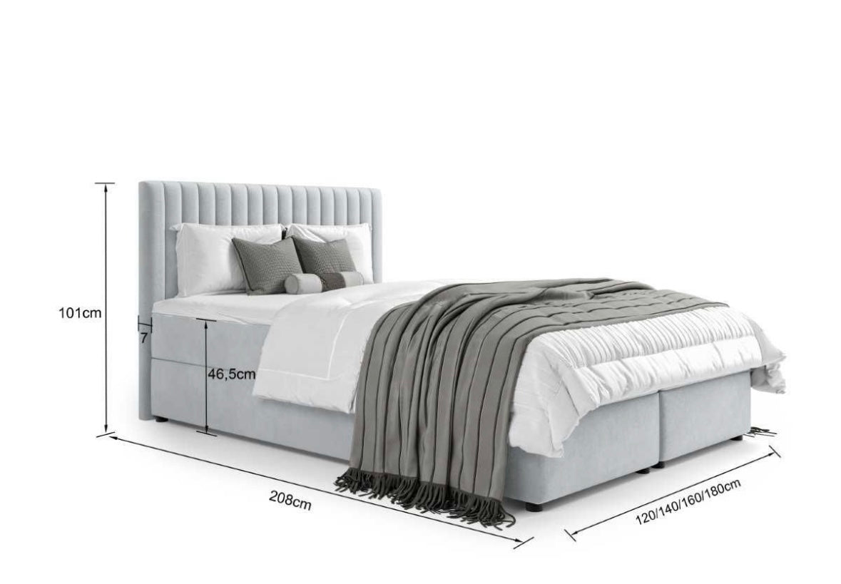 Federkernbett mit Bettkasten "Schöner Schlaf"