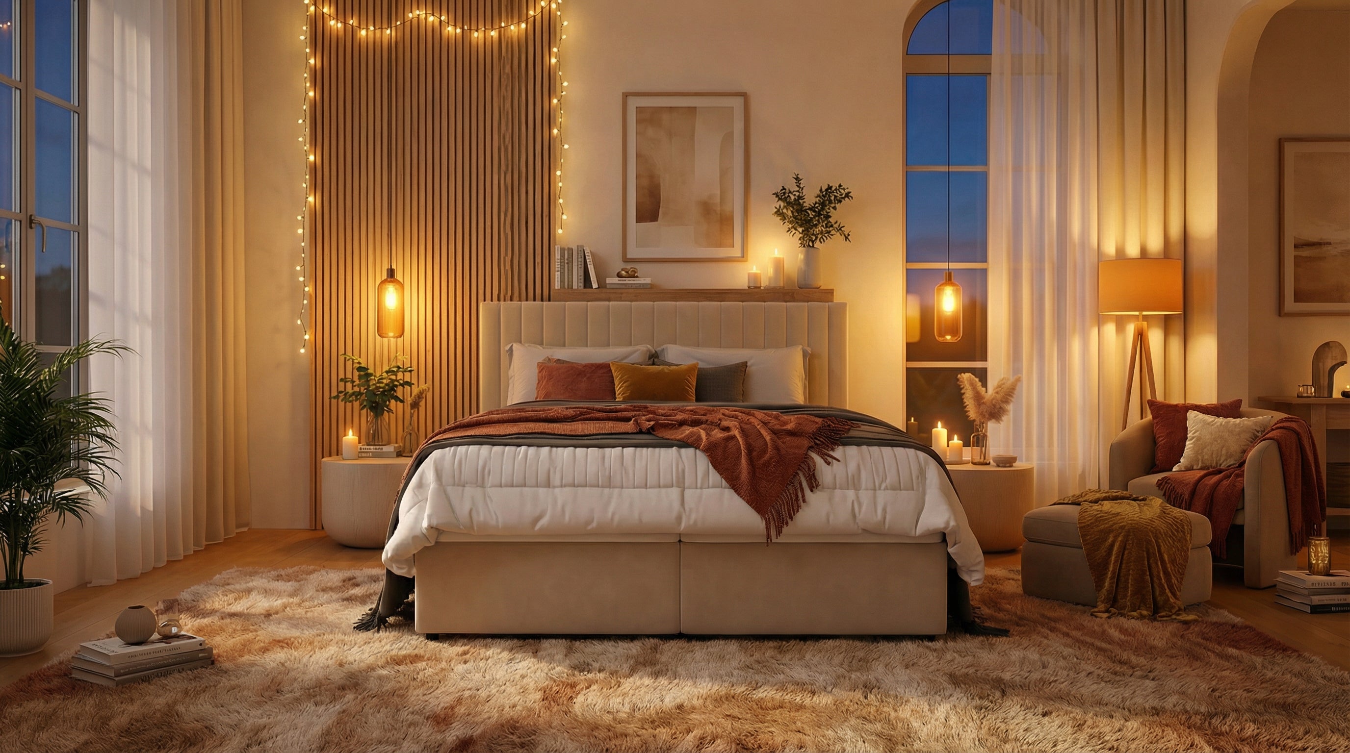 Gemütliches Boxspringbett Aura – mit Bettkasten