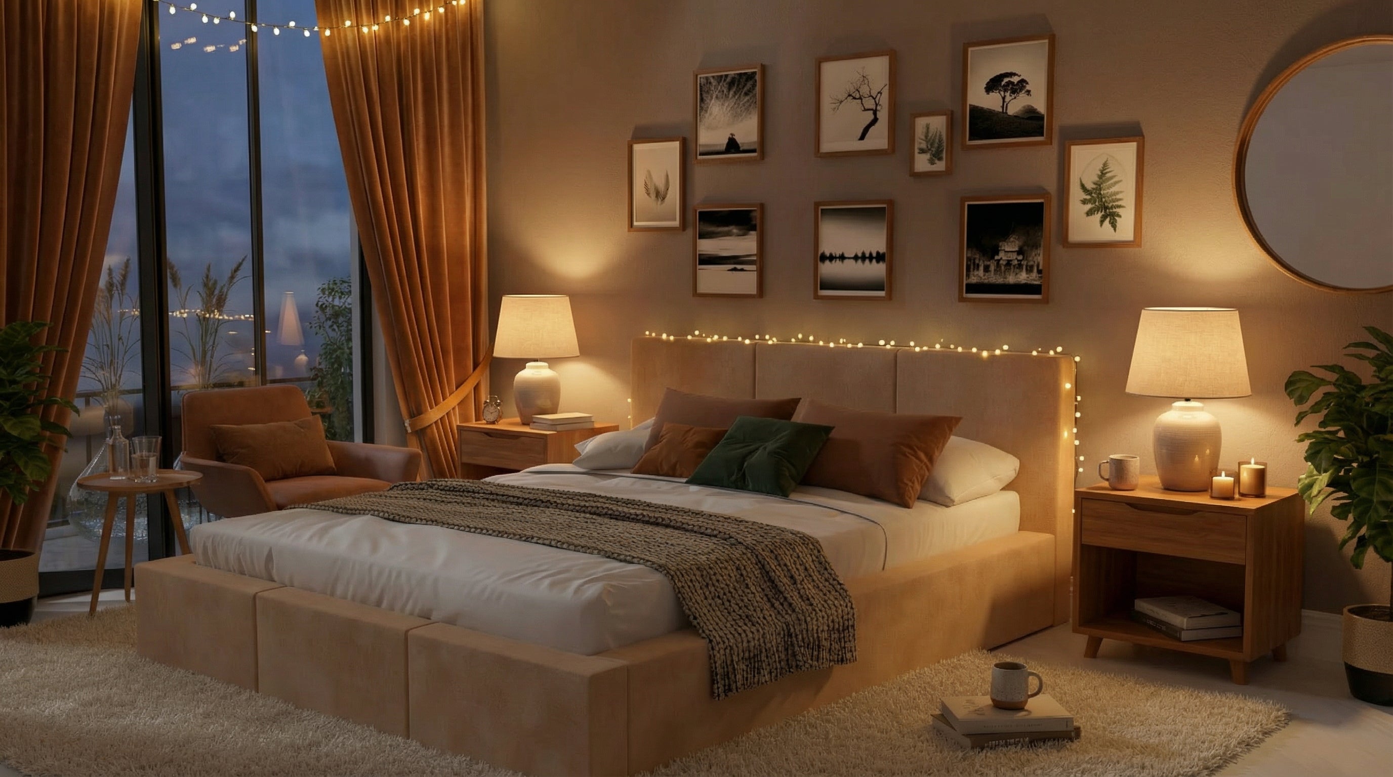 Komfortables Polsterbett Emi – mit Stauraum