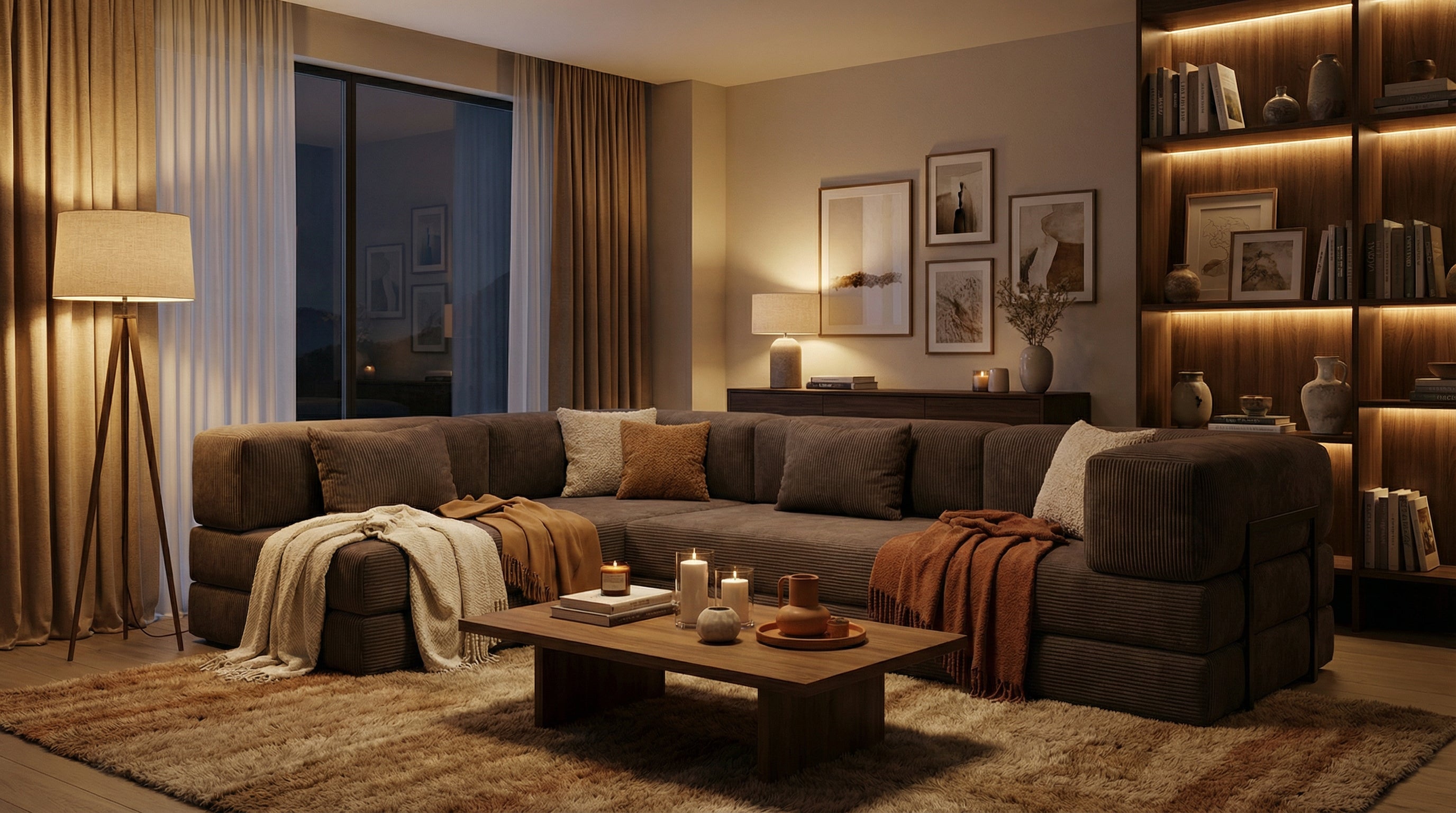 Gemütliches Sofa Milano L-förmig