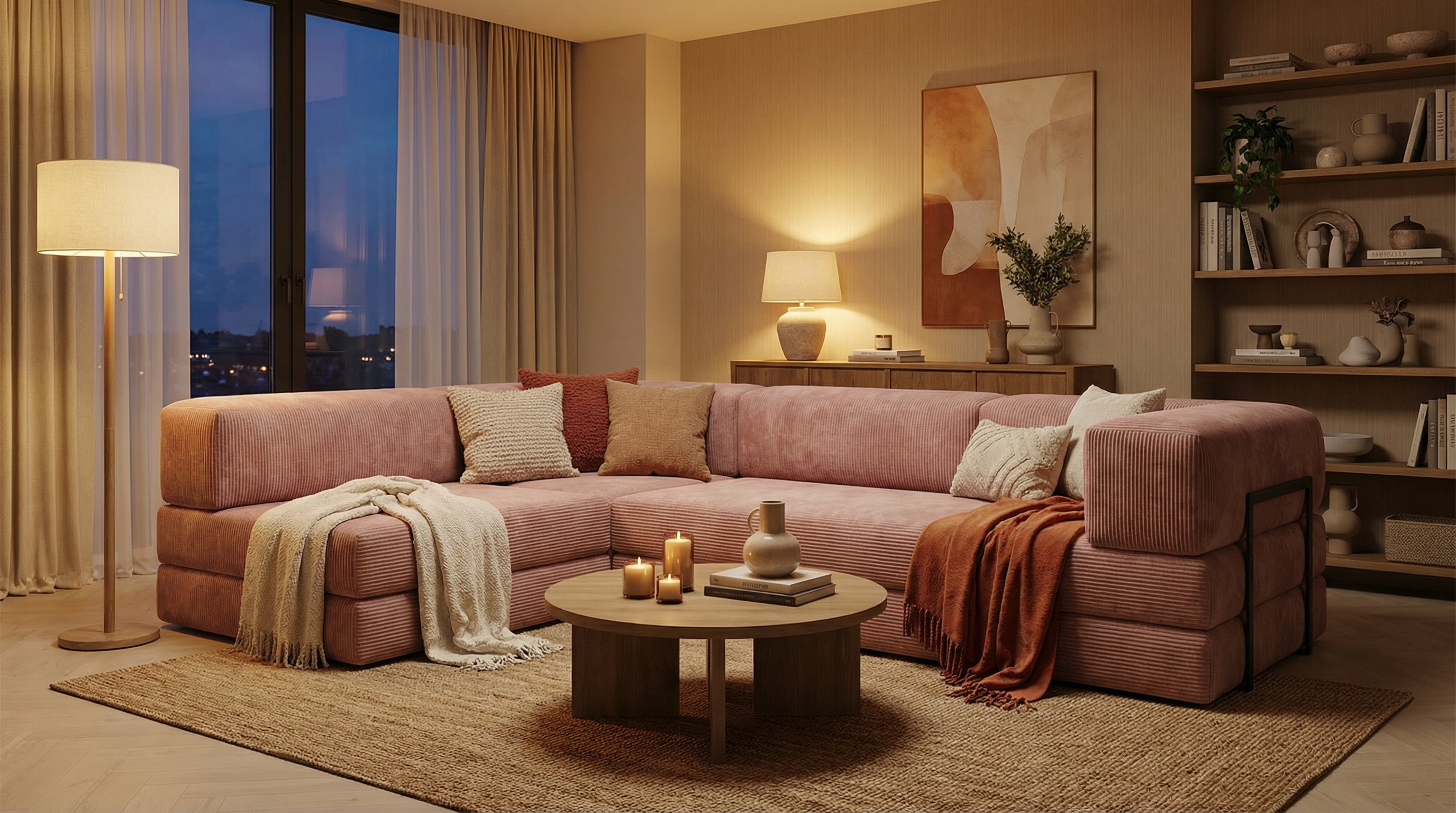 Gemütliches Sofa Milano L-förmig