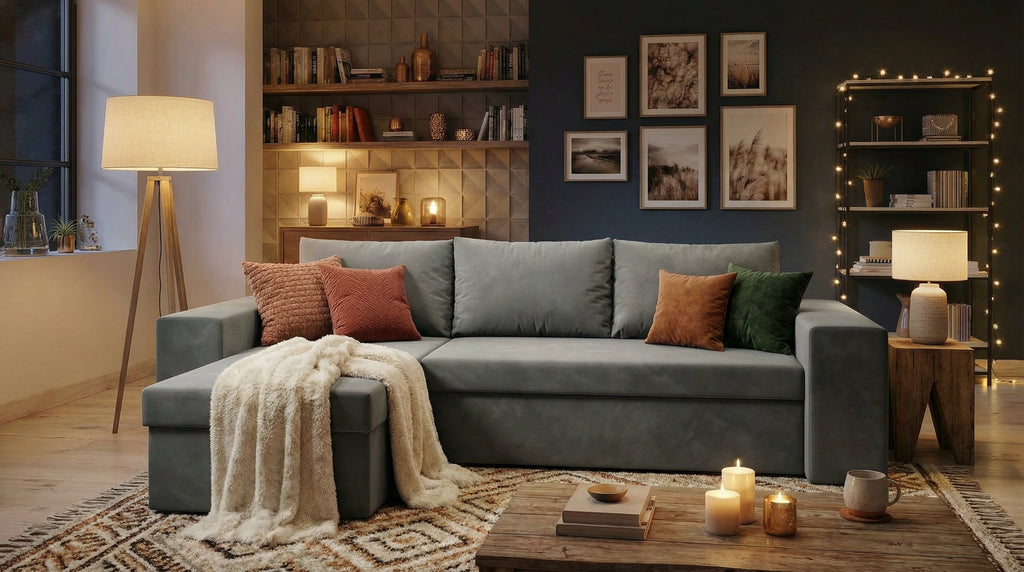 Elegantes Ecksofa Siena – mit Schlaffunktion & Stauraum