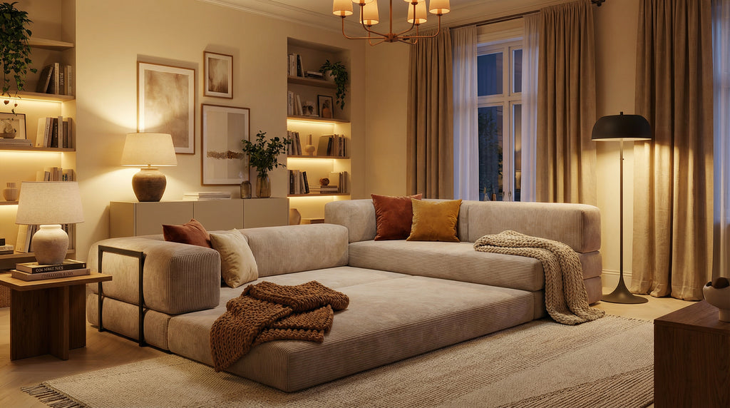 Gemütliches Sofa Milano L-förmig