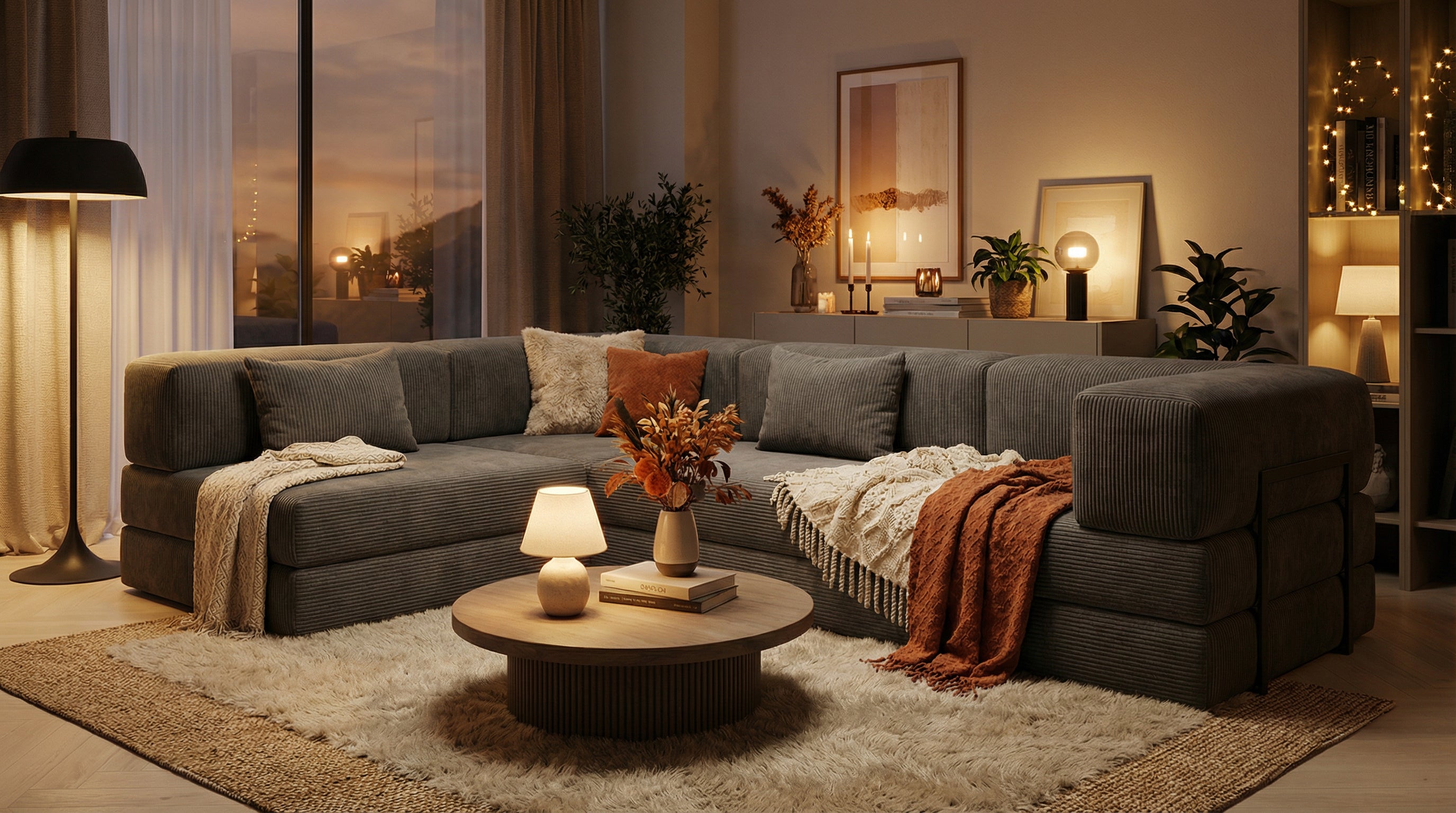 Gemütliches Sofa Milano L-förmig