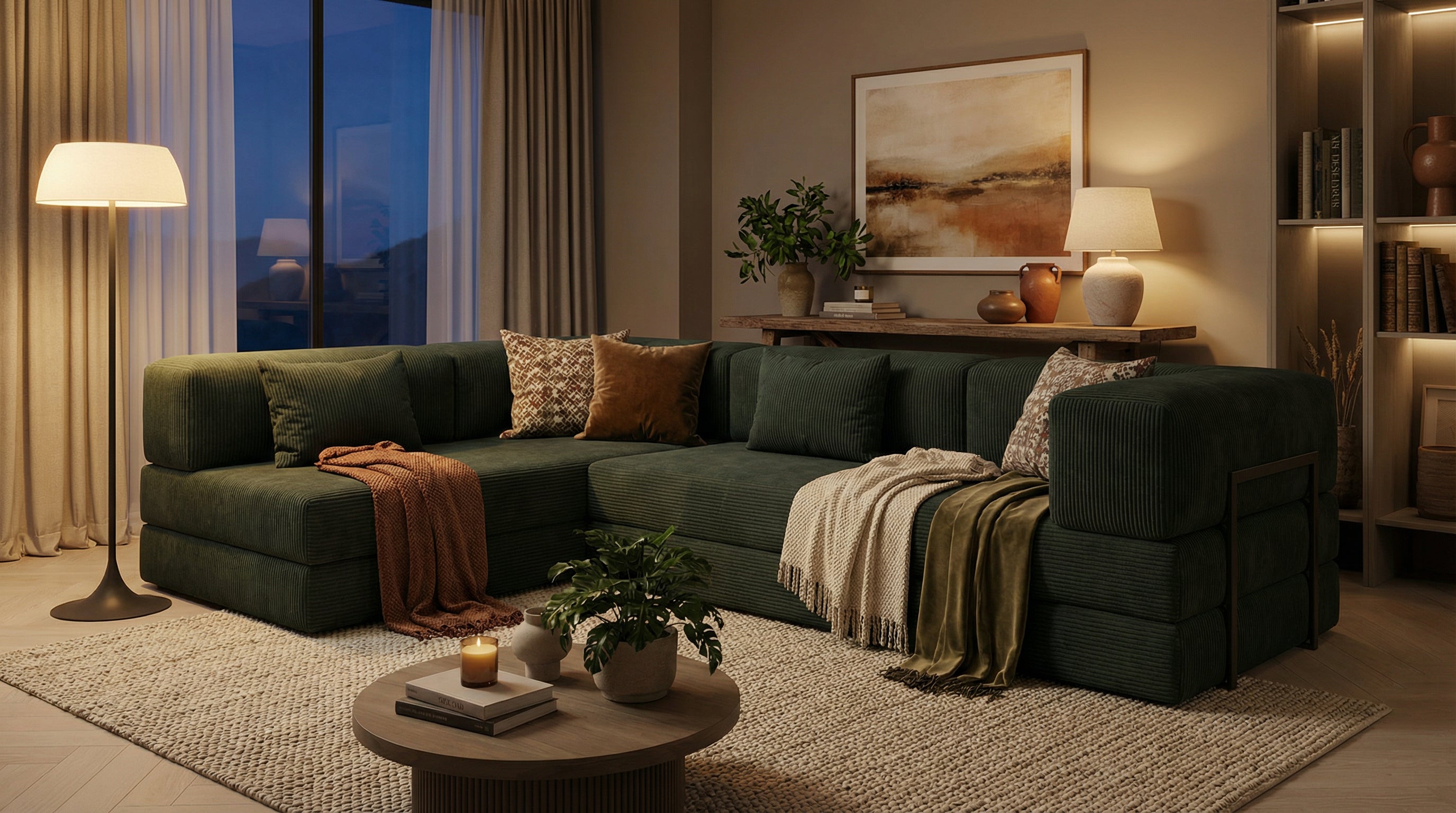 Gemütliches Sofa Milano L-förmig